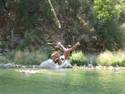 swimmin in the river