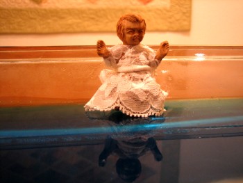 baby J walking on water in a nightgown baby J walking on water in a nightgown