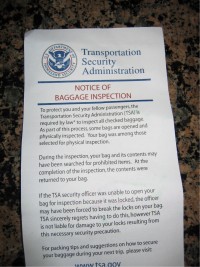 baggage inspection notice annenahm